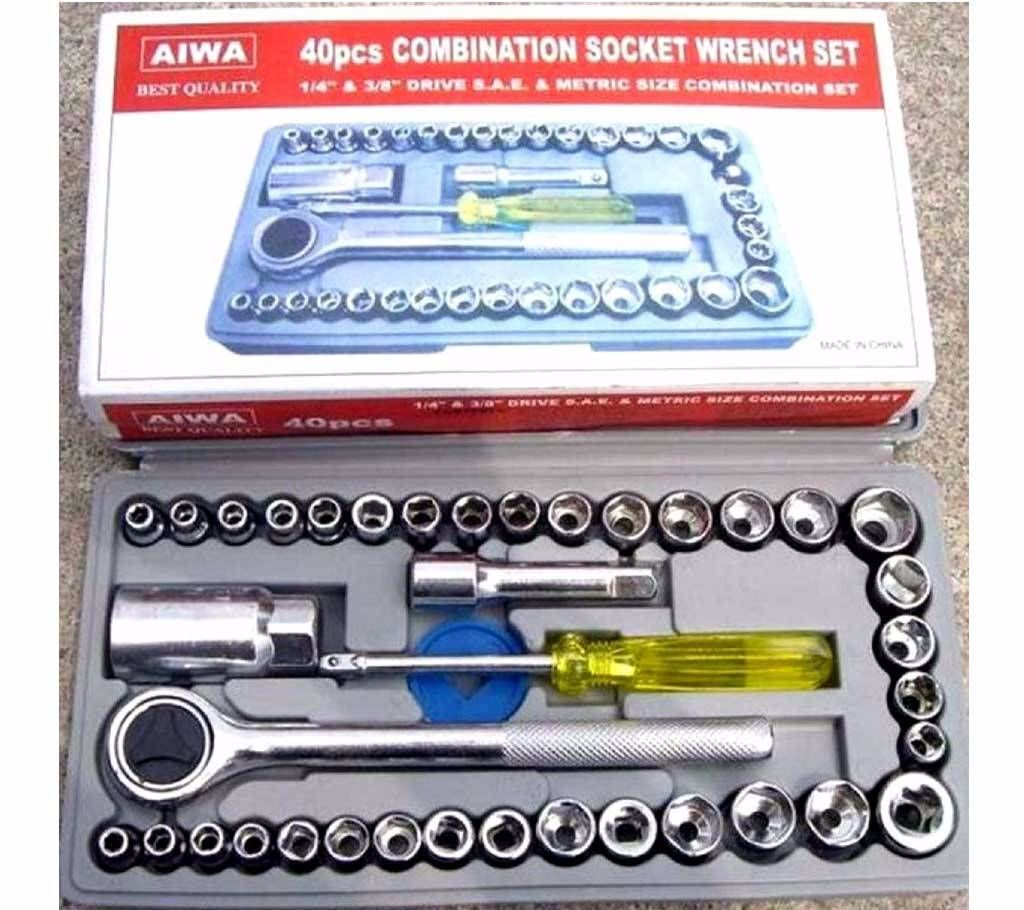 Aiwa 40-piece Multipurpose Combination Socket Wrench Set