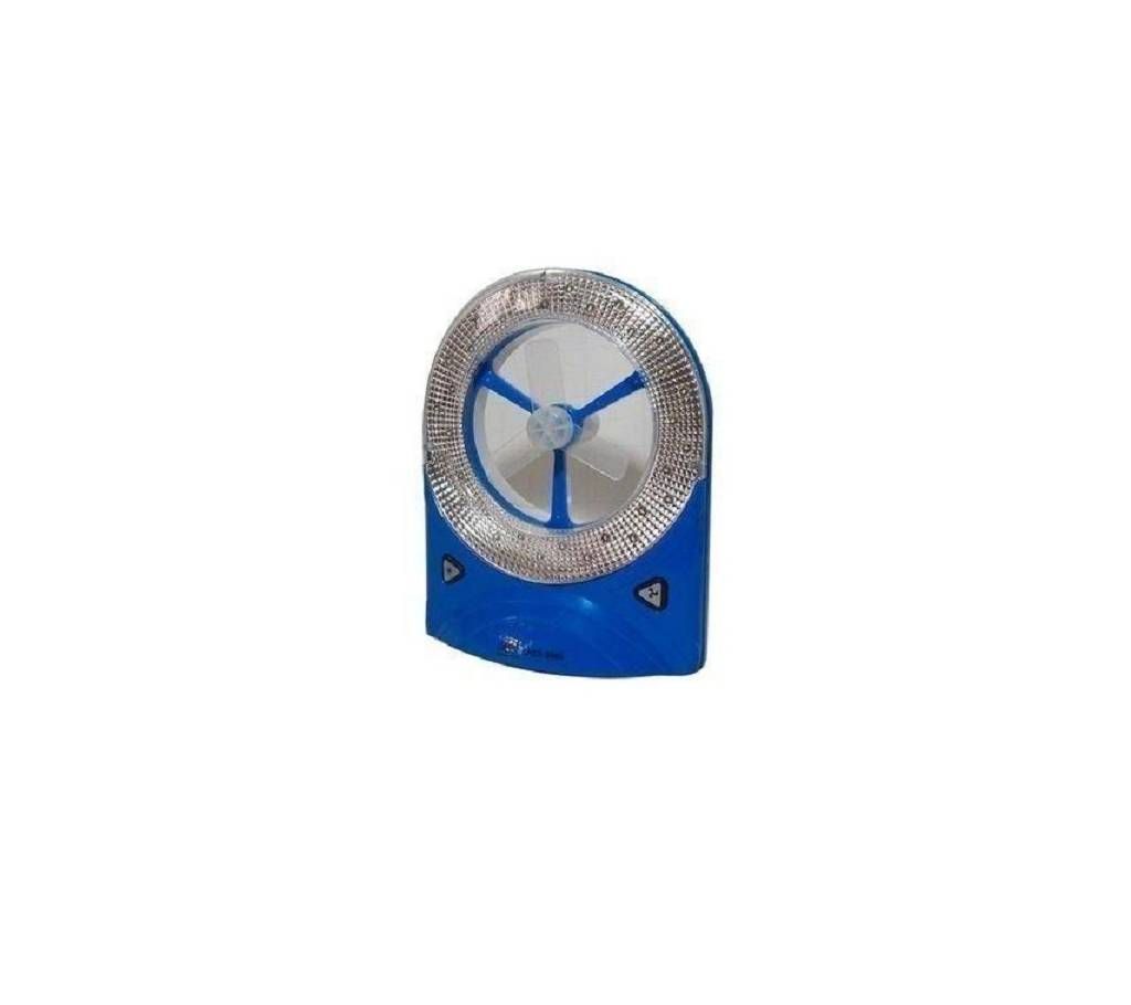 Rechargeable Fan with LED light - Blue