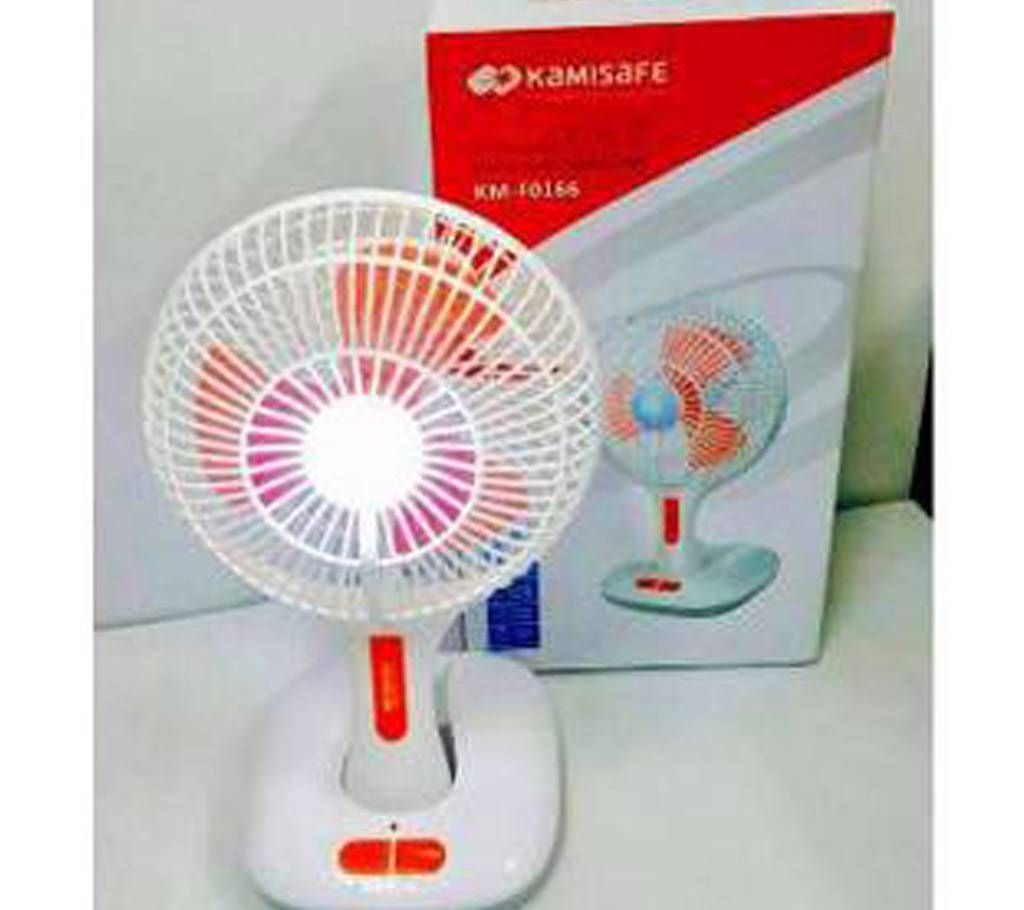 folding table fan with light 