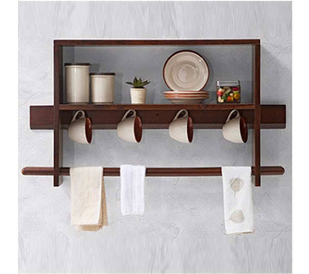 Wooden Wall Hanging Kitchen Shelf