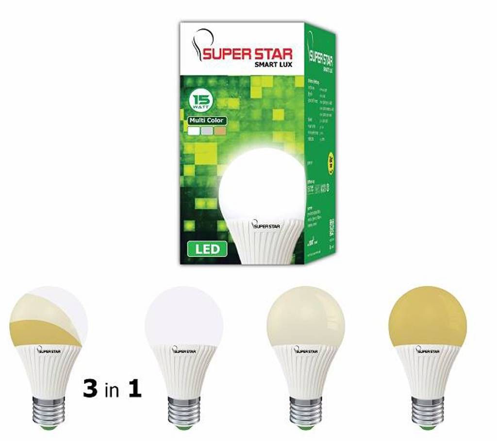 Super Star LED SMART LUX BULB MC 15W DL/NDL/WC B22