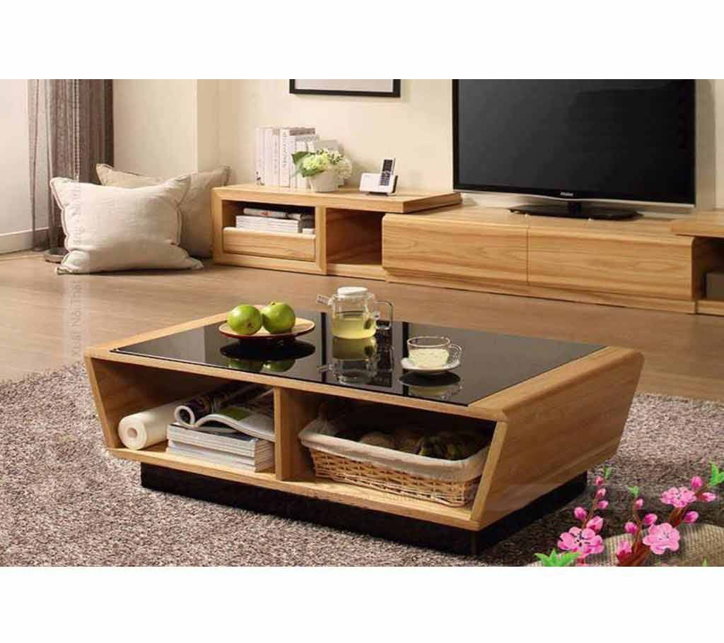 Canadian Oak Veneer wooden center table