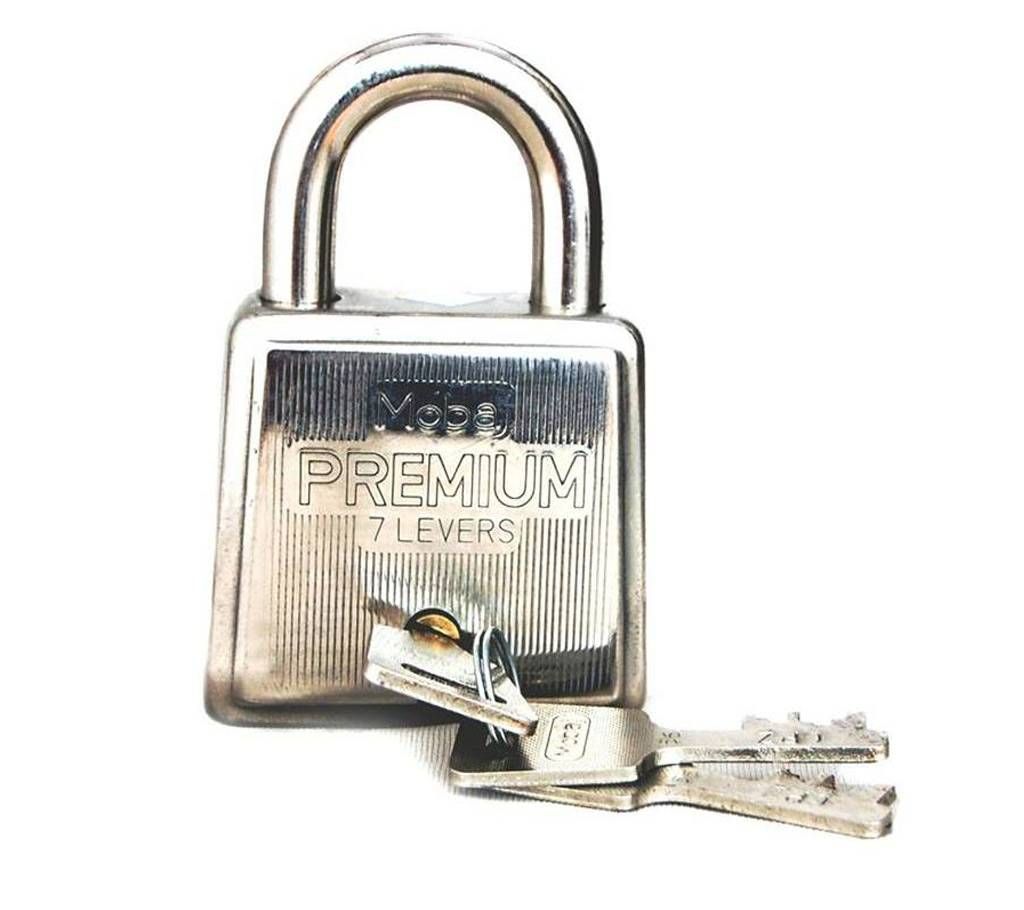 Mobaj Premium 50mm Padlock (Silver)