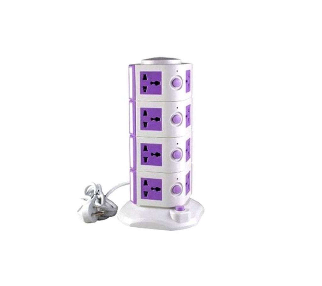 4 Layer Vertical Multi Plug Tower Socket