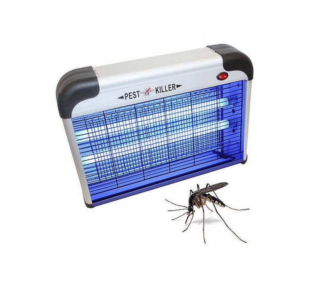 Electric Insect Killer Lamp - Silver and Black