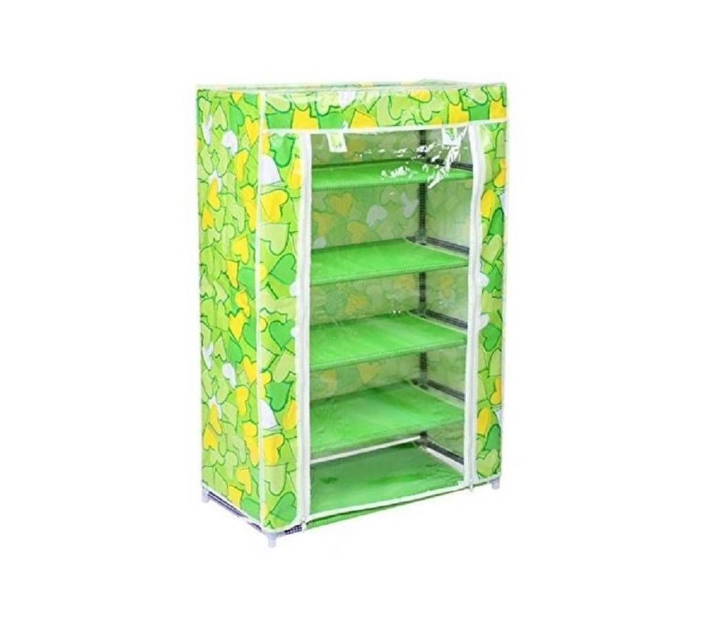 4 layers shoe rack green 