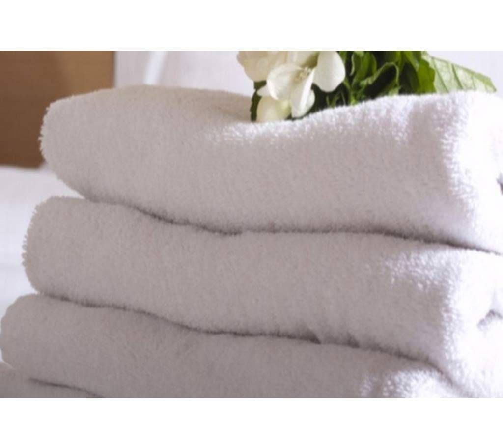4 Piece White Bath Towel