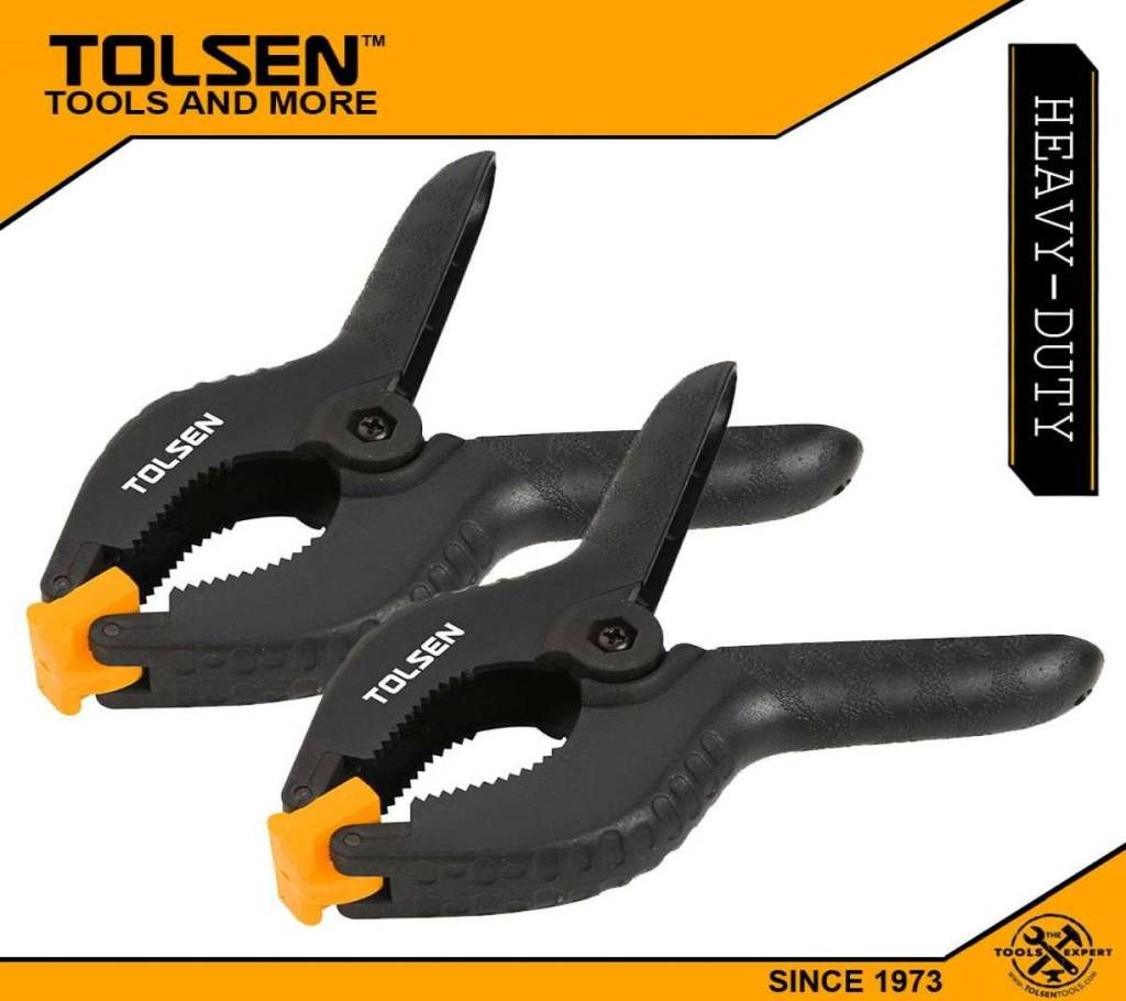TOLSEN (2pcs) Nylon Spring Clamp (6") Soft Jaw 10199