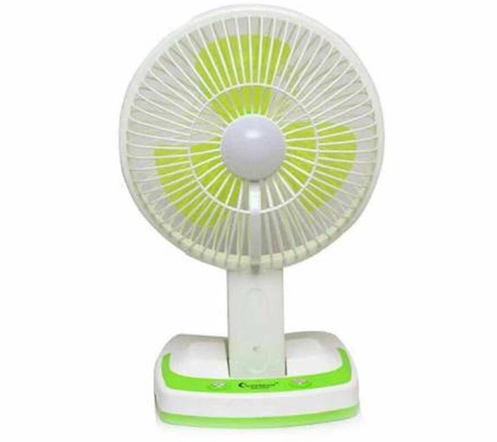 Rechargeable Portable Table Fan With LED Light 