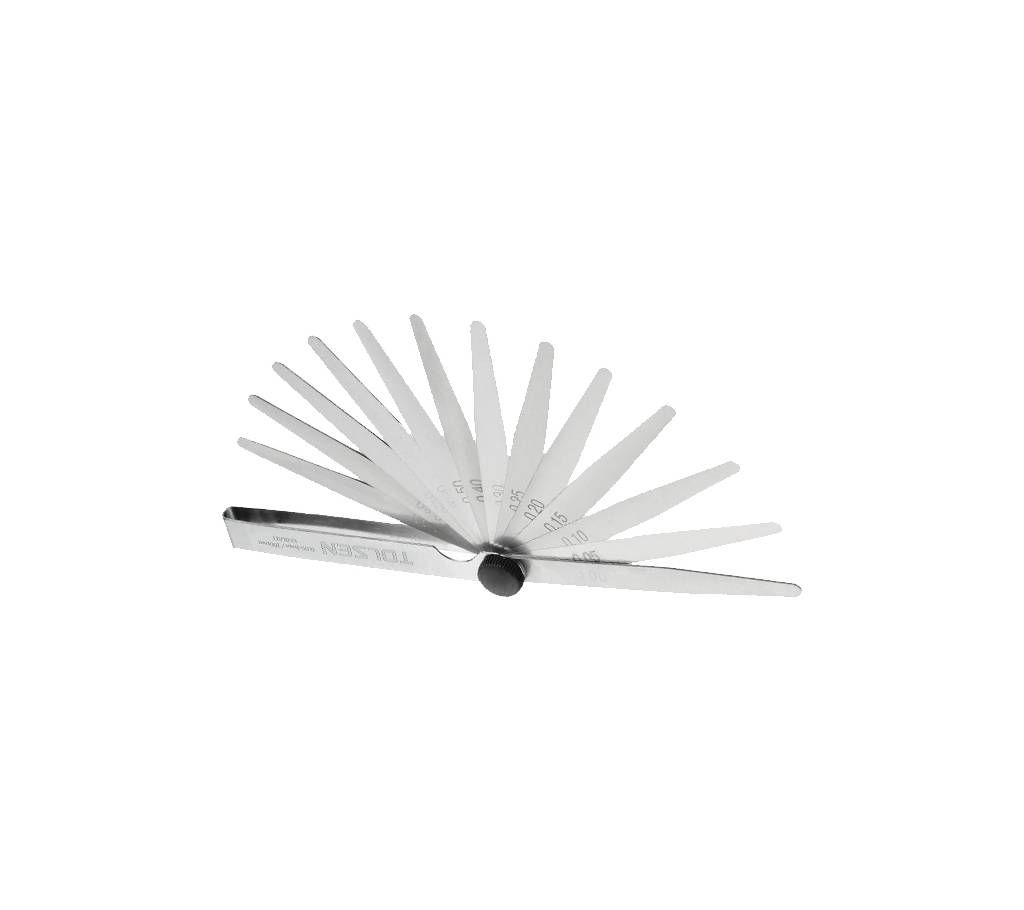 Tolsen Feeler Guages (0.05-1.00mm) Chrome Plated 35044