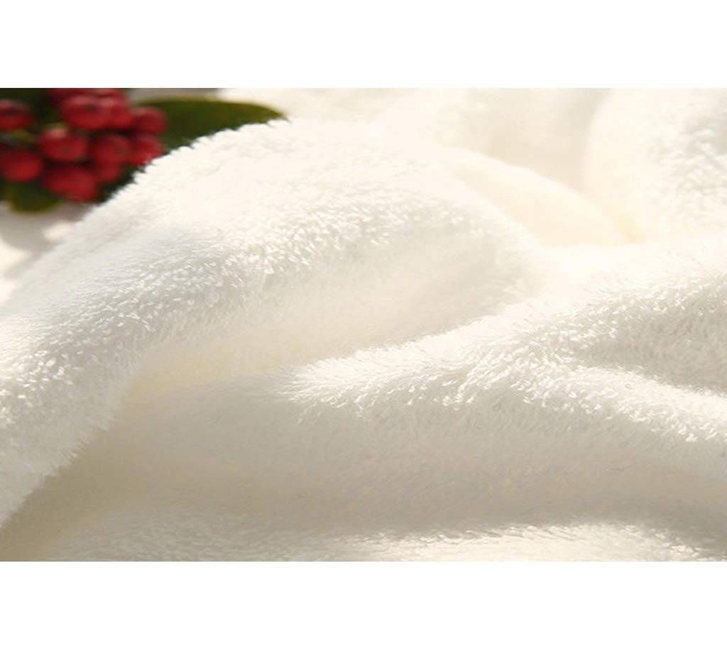 6 Piece White Bath Towel