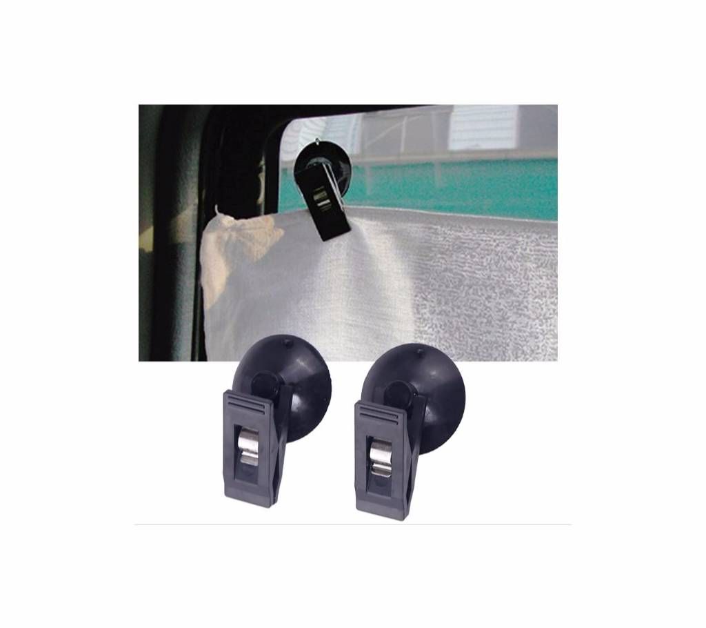2pcs Window Clip Mount Clip For Sunshade Curtain Towel Ticket