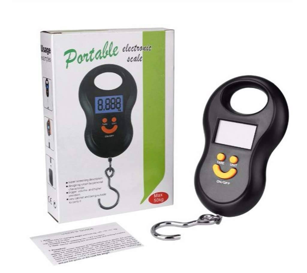 50kg x 10g Mini Digital Scale for Fishing Luggage Travel Weighting  Electronic Hook Scale
