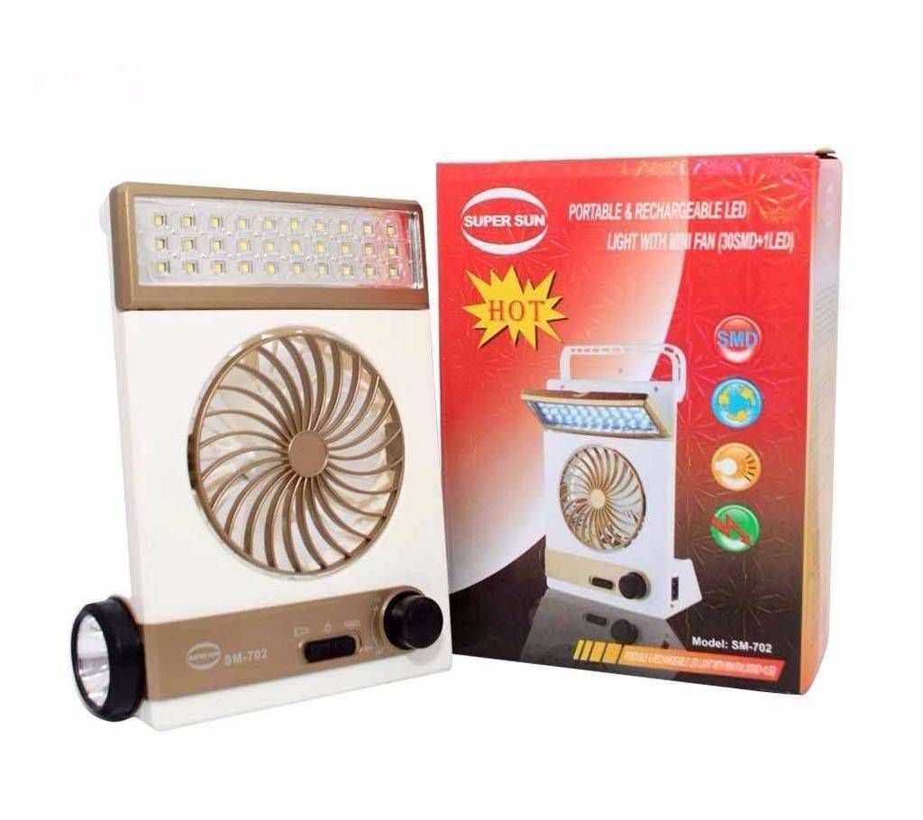 3 in 1 Table fan+light+power bank 