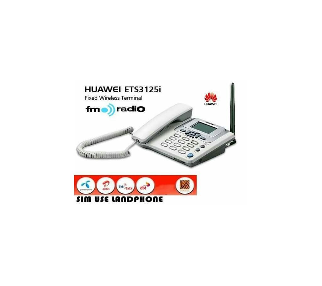 Original Huawei ETS3125i GSM fixed wireless telephone desk phone FWP with FM radio