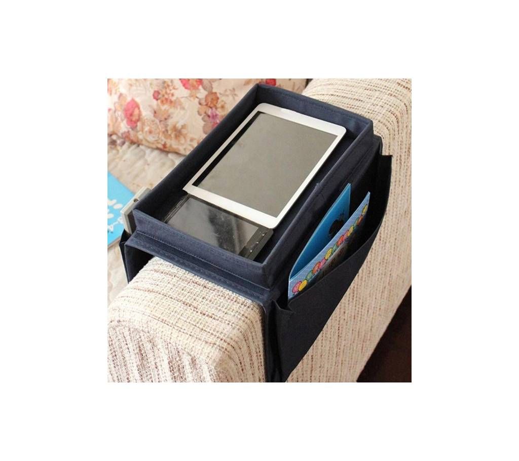 Sofa Handrail Couch with Organizer & Remote Control Holder Bag