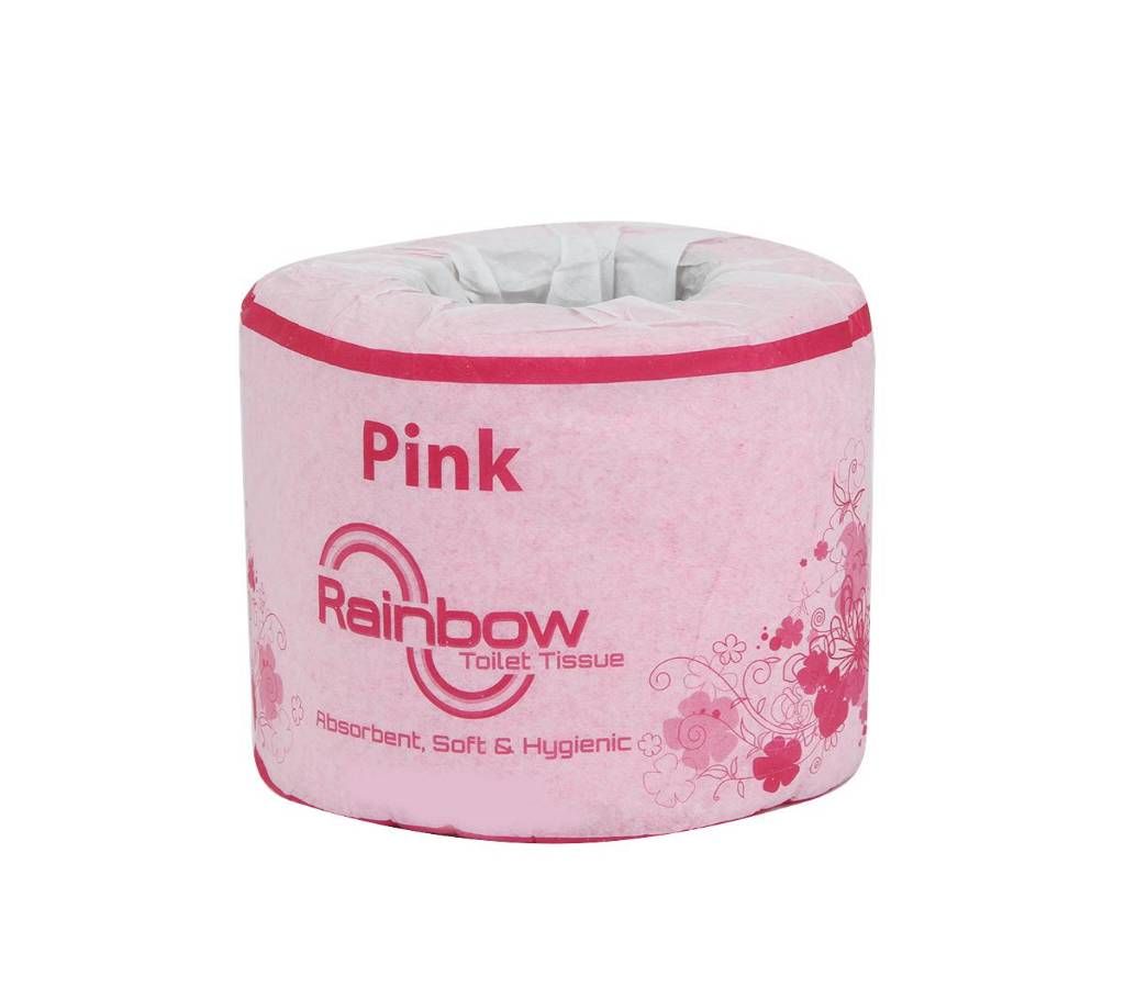 Rainbow Toilet Tissue--pink12 Pack