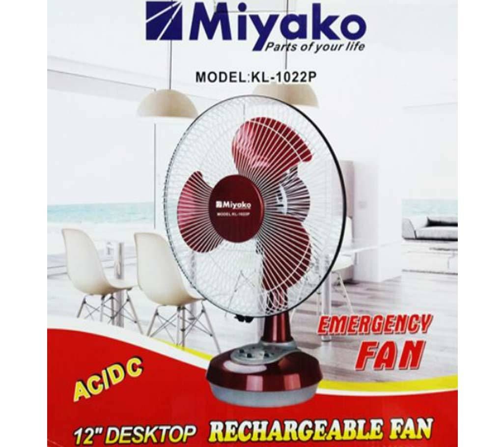 Miyako KL-1022 P (12) Re-Chargeable Fan