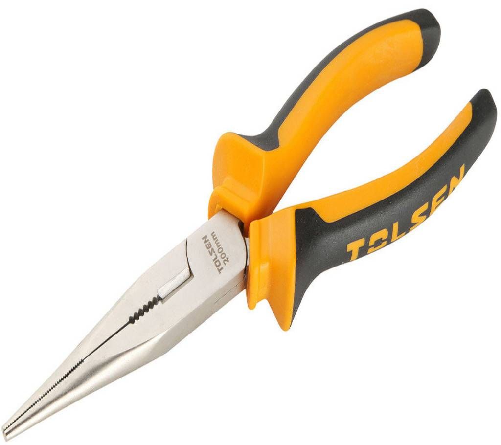 Tolsen Long Nose Pliers (8") 10007 TPR Handle