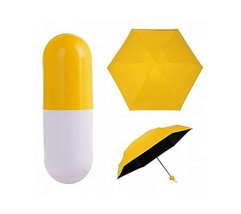 Mini Capsule Umbrella - Yellow