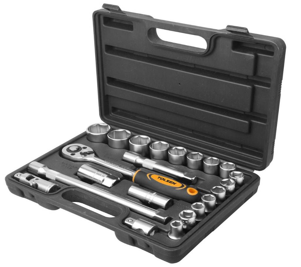 Tolsen 22 Pcs 1/2" Socket Set