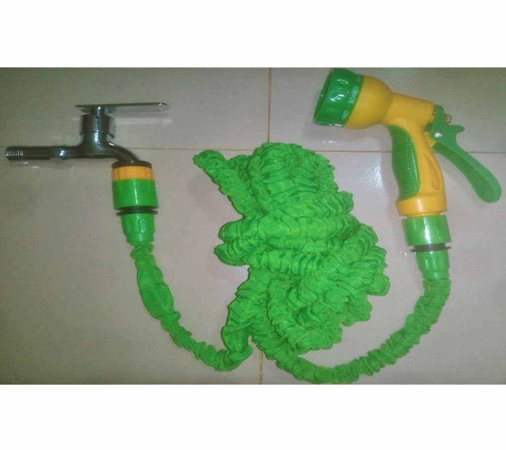 Magic Hose Pipe-50 Feet, Water Tap, Connectors & Water Gun for Car/Bike Wash, Garden, Irrigation