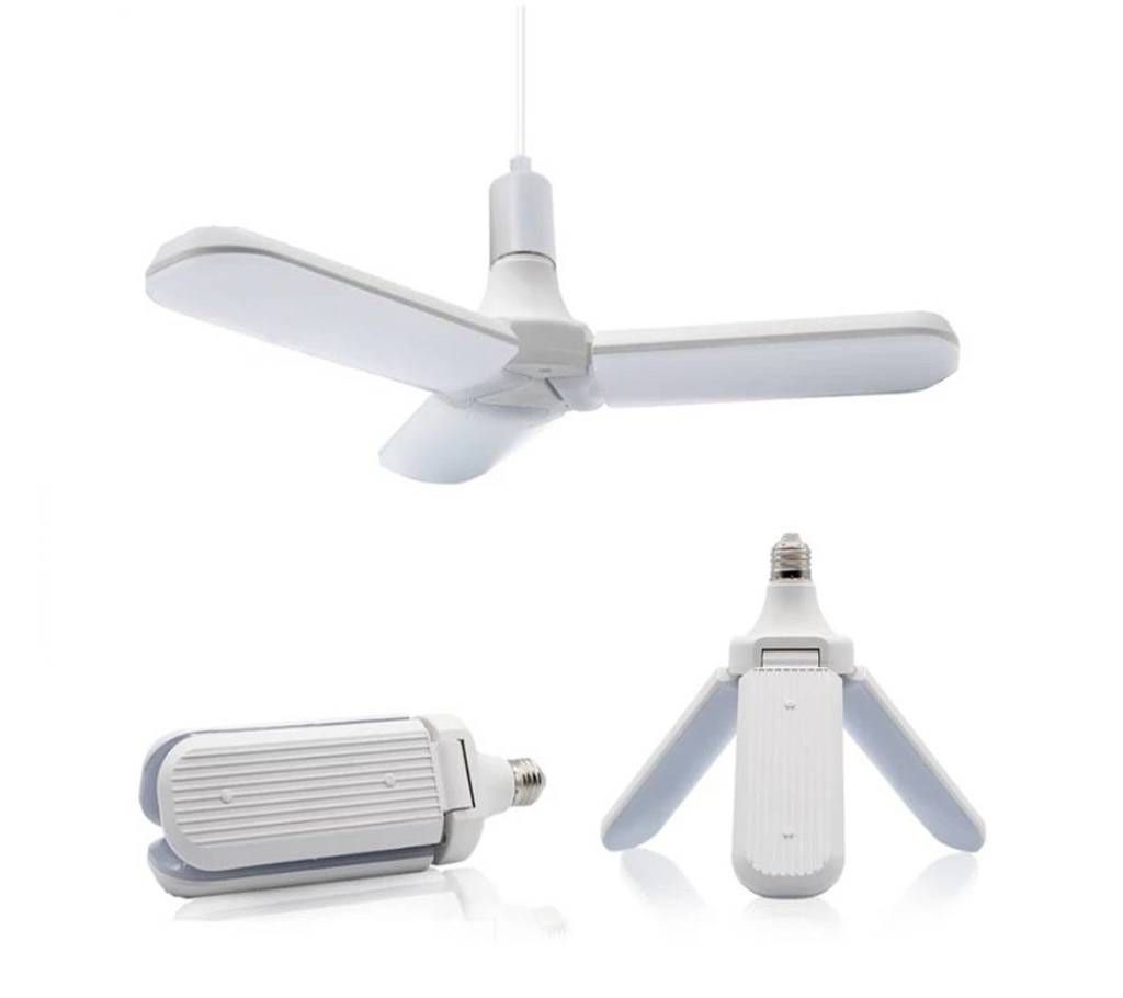 LED Bulb Super Bright Foldable Fan Blade Angle Adjustable Ceiling Lamp Home Energy Saving Lights CE RoHS