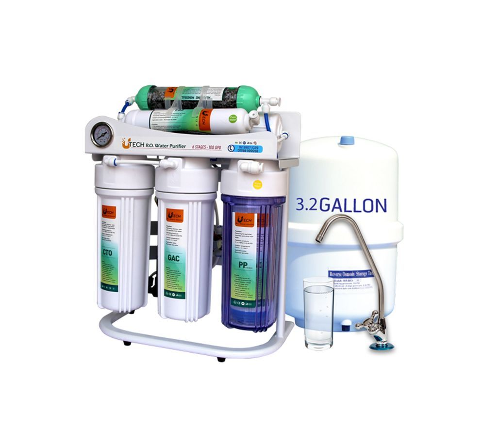 6 STAGE 100 GPD U-TECH SMART RO WATER PURIFIER