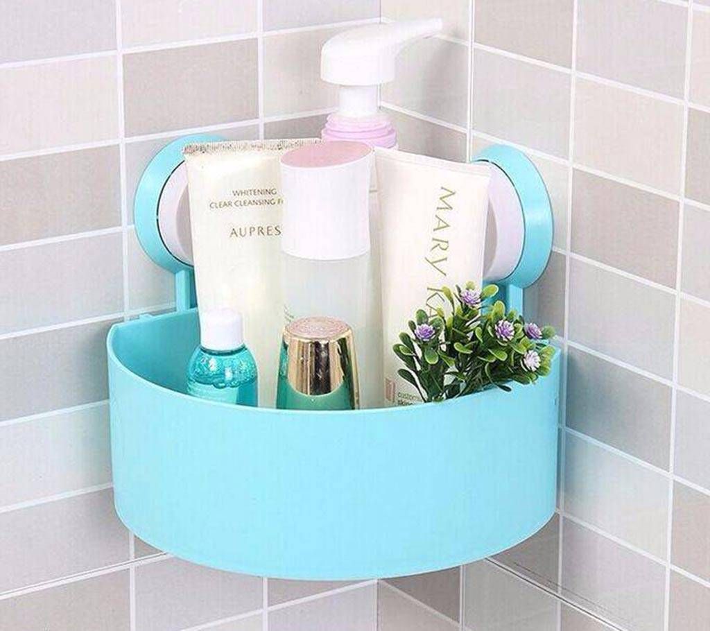 Plastic Suction Cup Hanging Wall Shelf