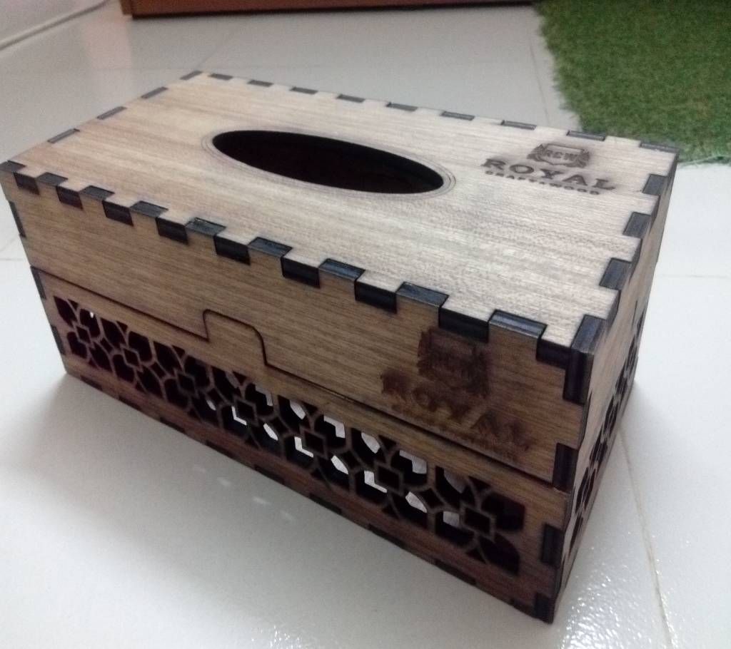 Wooden Tissue Paper Box