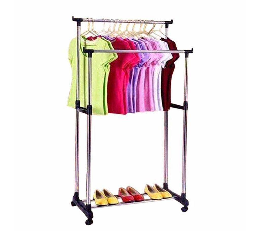 Folding Double Rack & Shoe Rack 