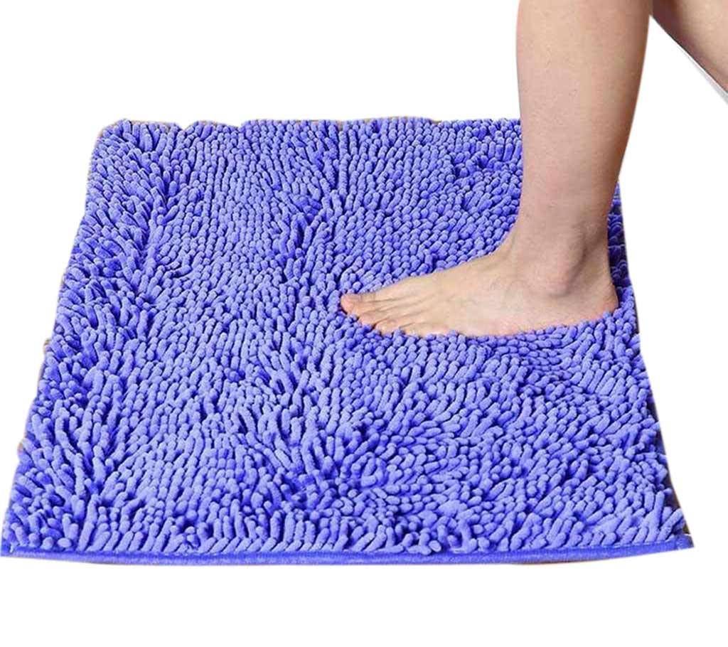 Blue bath mat