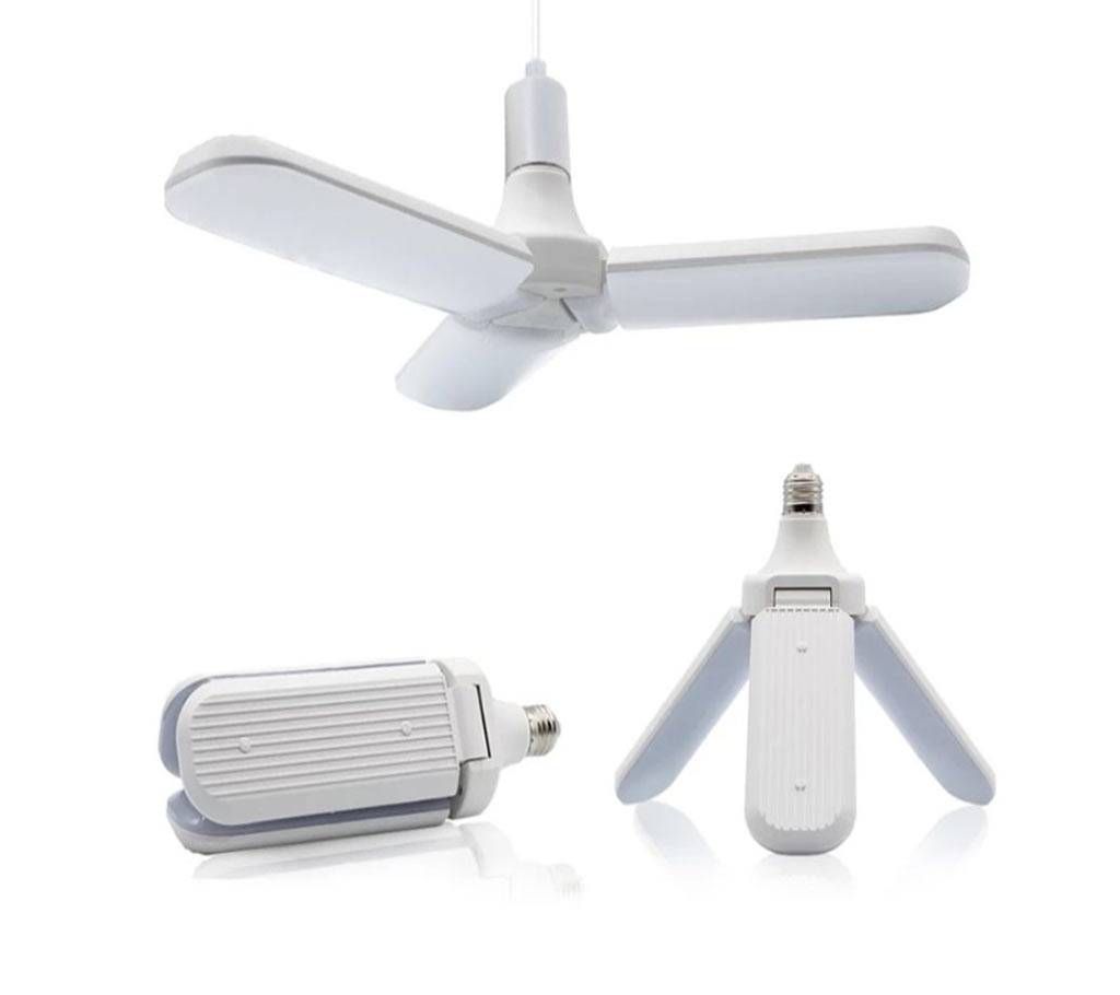 45W E27 LED Bulb Super Bright Foldable Fan Blade Angle Adjustable Ceiling Lamp Home Energy Saving Lights CE RoHS