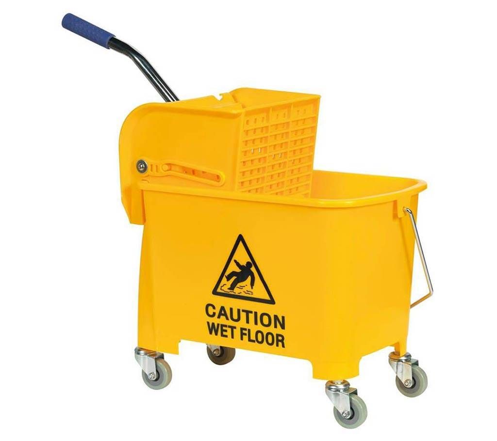 mini mop bucket with floor cleaner- 25 liters 