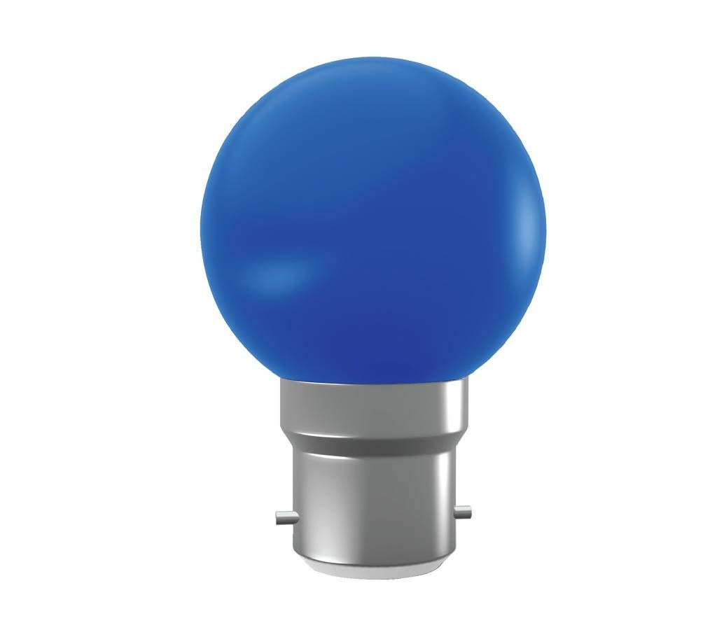 Super Star AC LED 0.5W BLUE B-22 COLORLUX ROUND