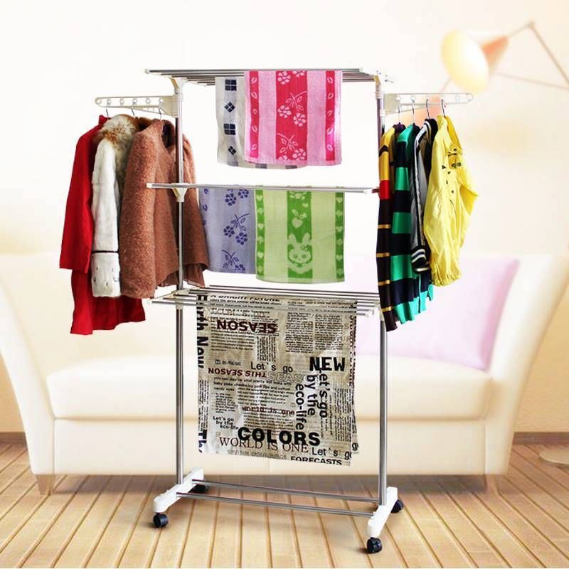 Folding Double Clothes Hanger