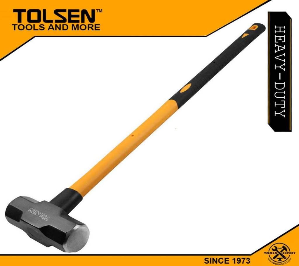 TOLSEN Sledge Hammer (3.6kg / 8lbs) Fiberglass Handle 25046