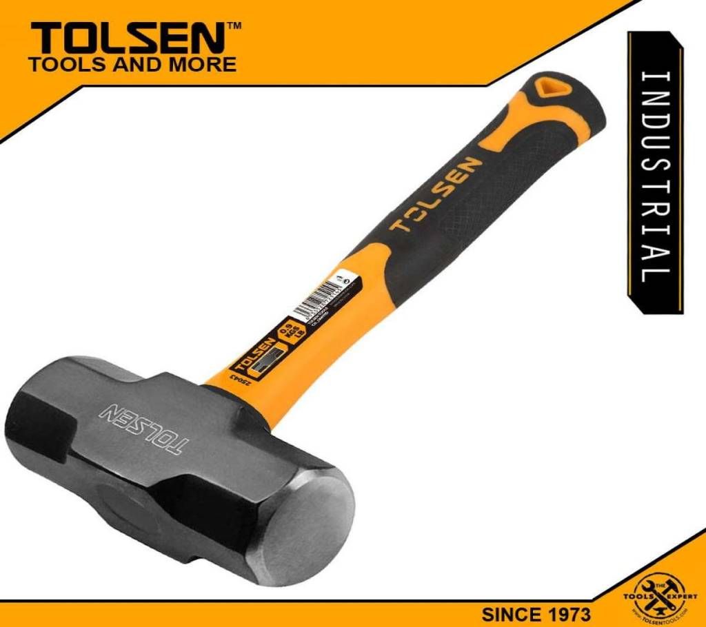 TOLSEN Sledge Hammer (1.8kg / 4lbs) Fiberglass Handle 25044