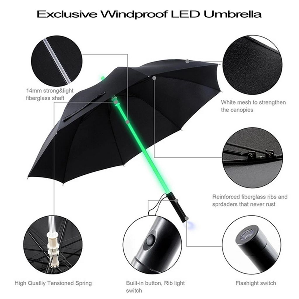 LED Windproof Umbrella