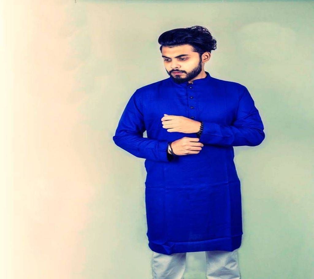 মেনজ কটন সেমি লং পাঞ্জাবী
