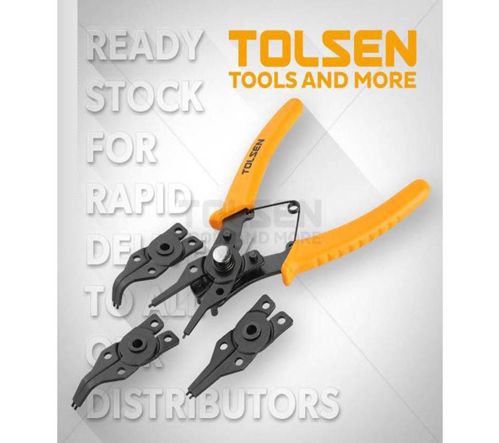 Tolsen 4pcs Combination Circlip Pliers Set 6 inch