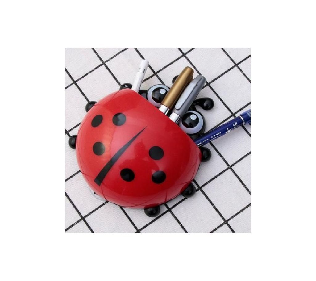 Lady Bug Cute Tooth Brushes Holder - Red  