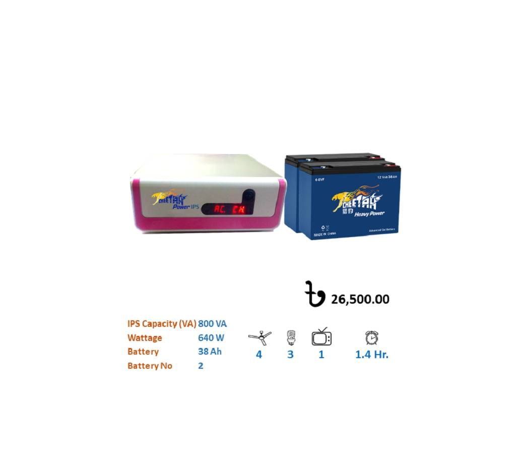 Cheetah IPS 800 VA & Battery