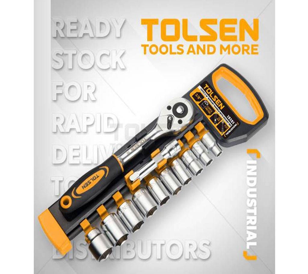 Tolsen 12 Pcs 3/8" Ratchet Handle