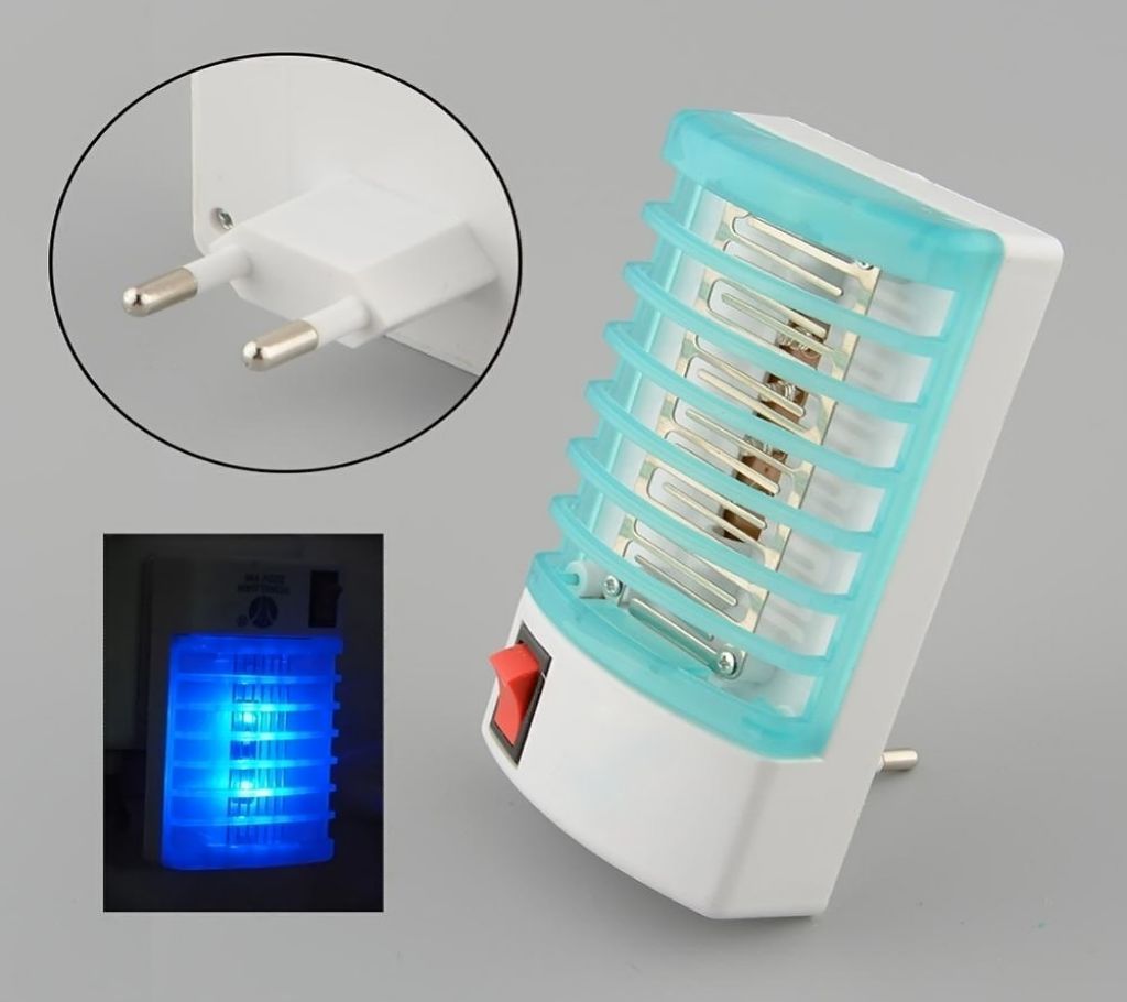 2 in 1 Mini LED Lamp Mosquito Killer - 220V - Blue EU Plug