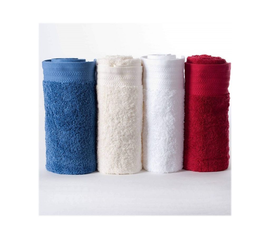 4 piece Assorted Color Hand Towel 20x40 Inch