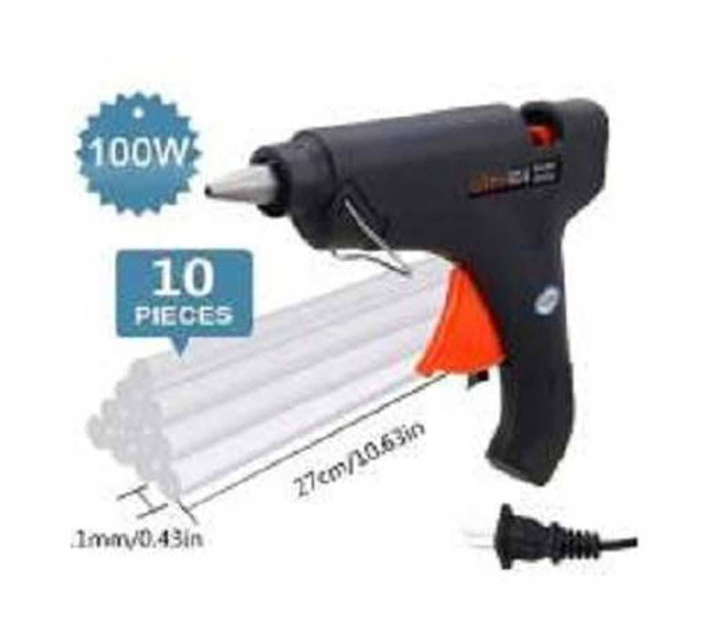 Hot Melt Glue Gun 100w + 10pcs Glue Stick 11 inch size