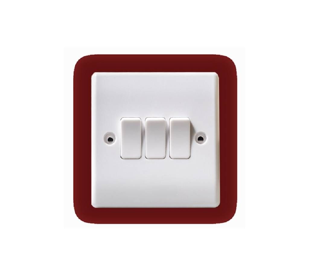 3 Gang 1 Way Switch - 5 pcs