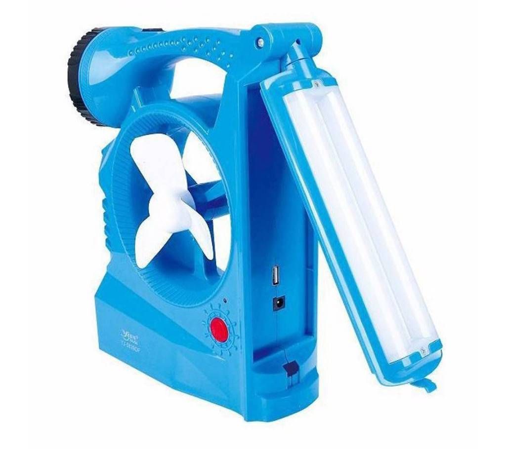 Solar recharcheable light and fan 