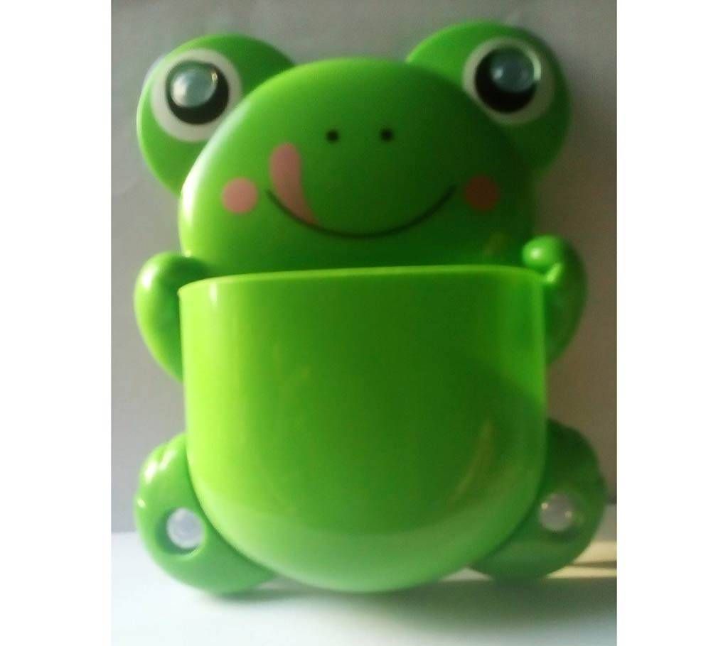 Frog shaped toothbrush holder 